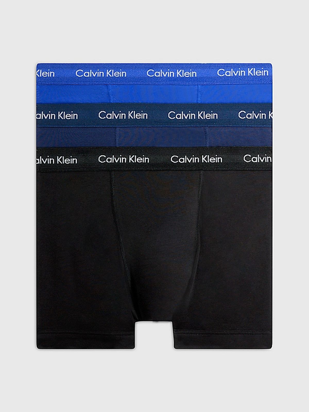 Calvin Klein Trunks 3-pak Black/blue/blue