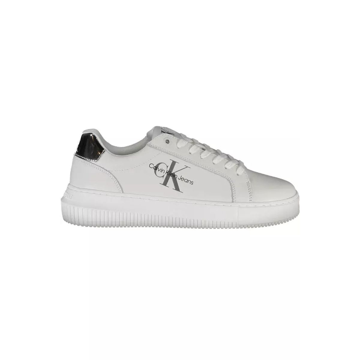 Calvin Klein White Leather Dame Sneakers