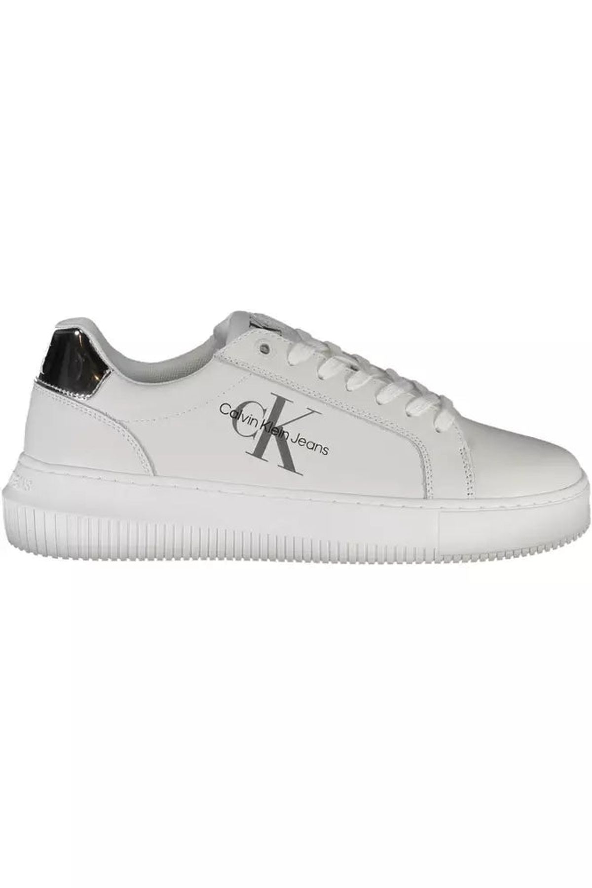 Calvin Klein White Leather Dame Sneakers