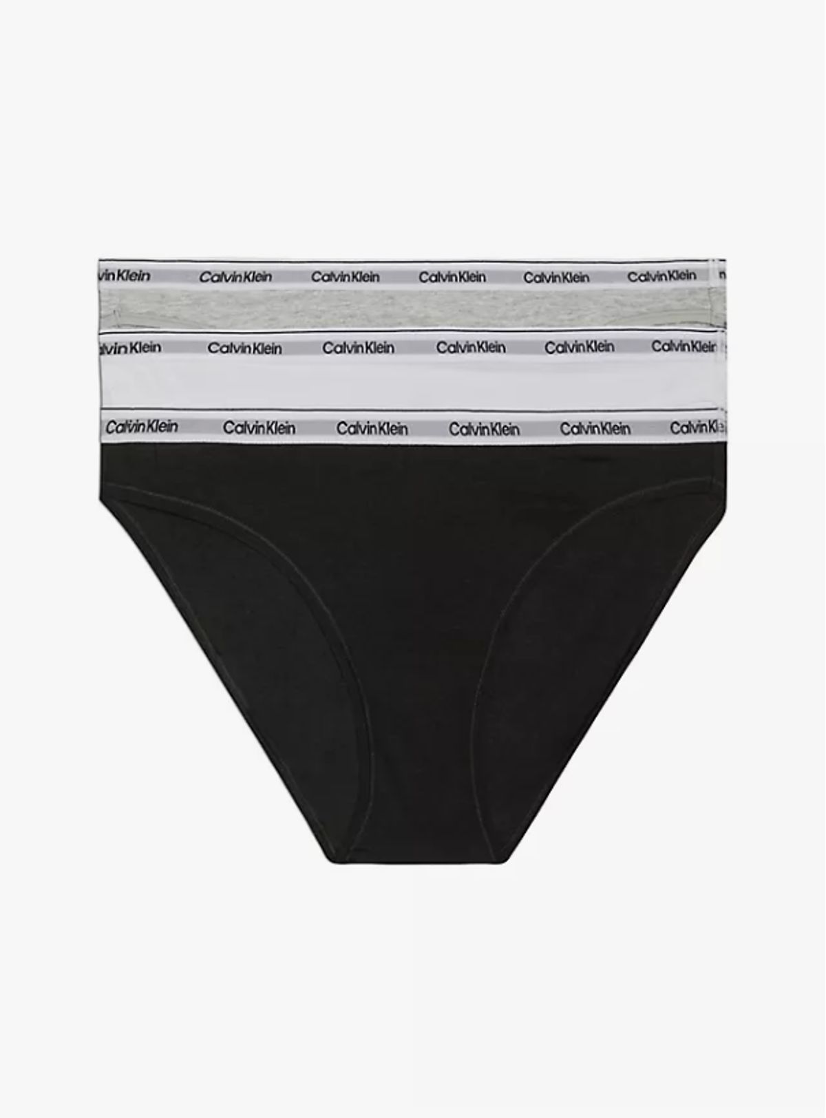 Calvin Klein Women 3-pack Bikini Qd5207e White/grey/black