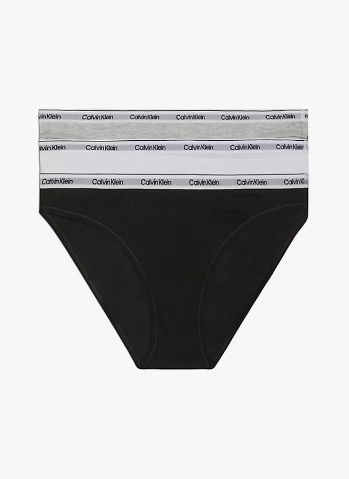 Calvin Klein Women 3-pack Bikini Qd5207e White/grey/black-small