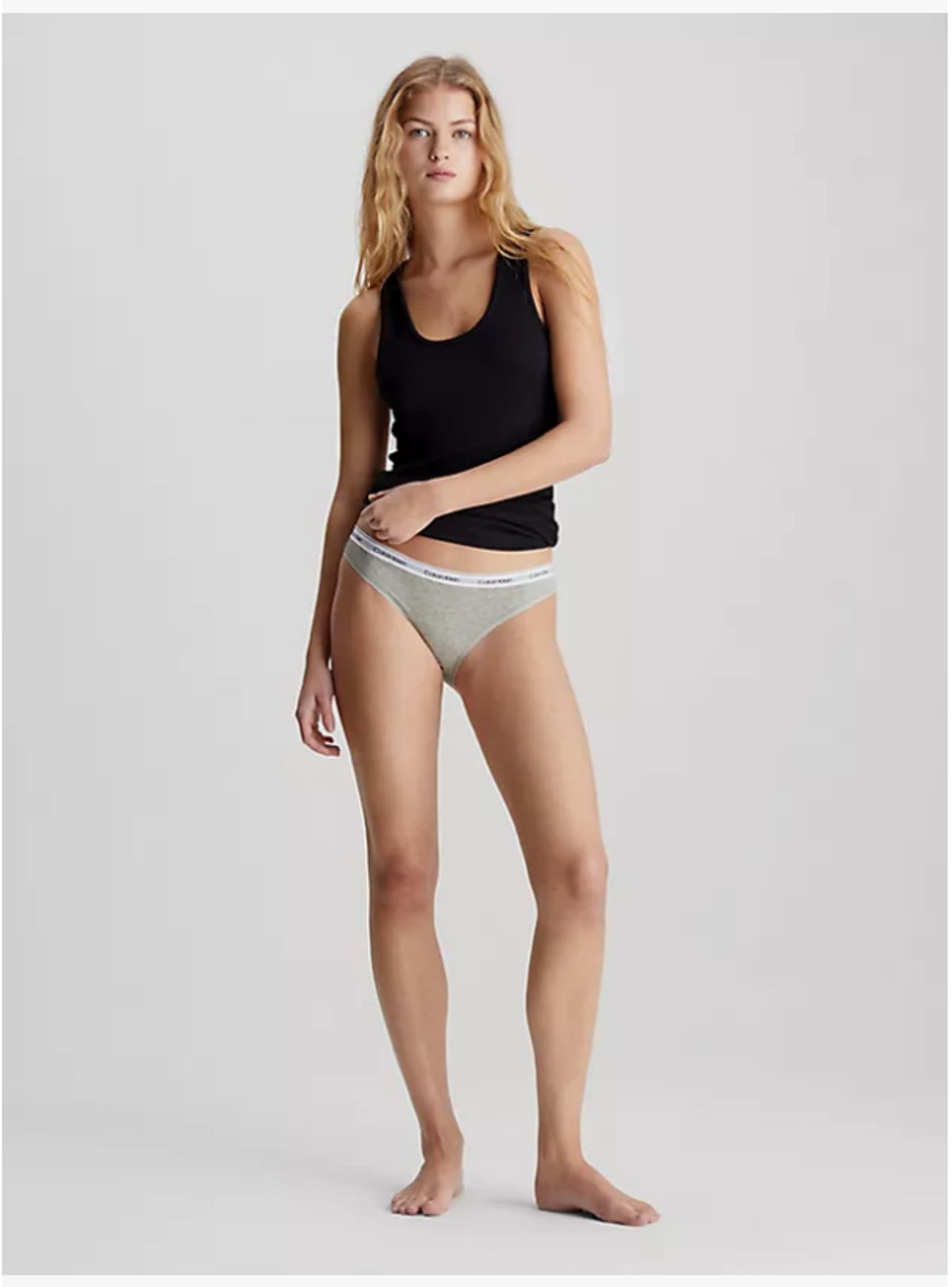 Calvin Klein Women Bikini Qd5044e Heather Grey