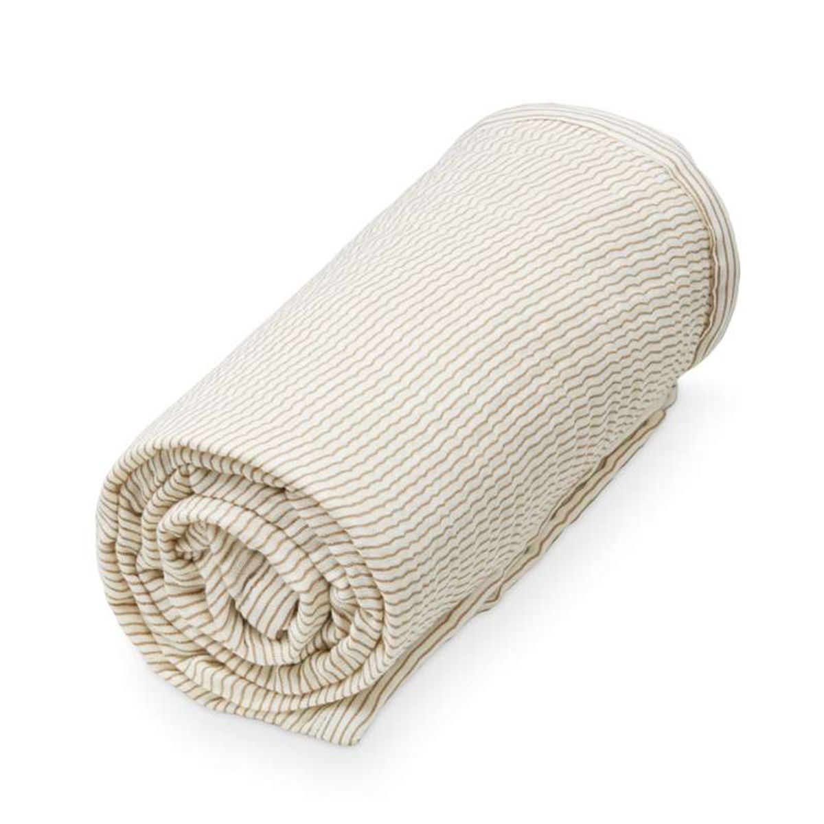 Cam Cam Copenhagen Muslin Babytæppe - GOTS - Classic Stripes Camel