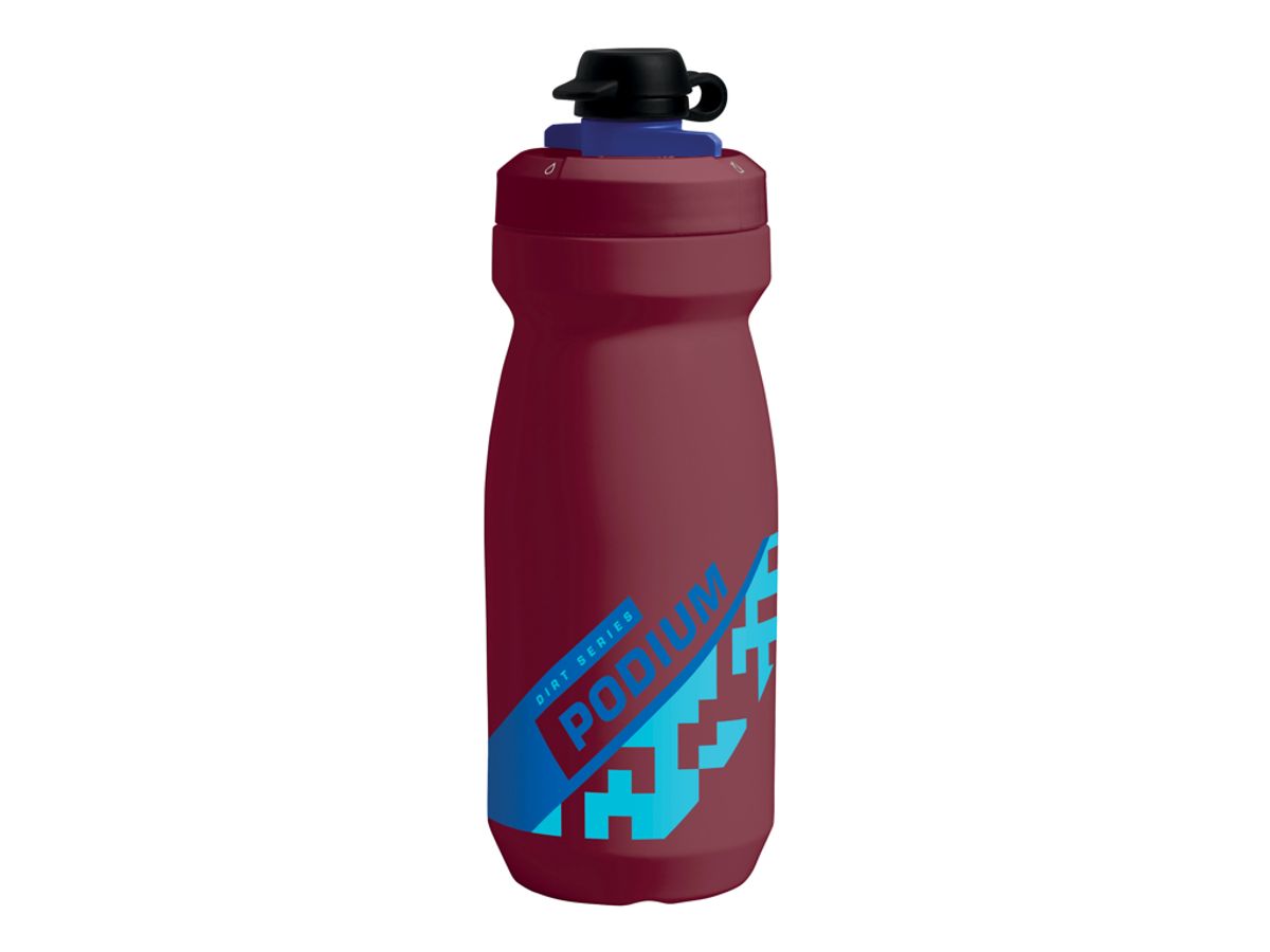 Camelbak Podium Dirt - Drikkeflaske 620 ml - Burgundy/Blå - 100% BPA fri