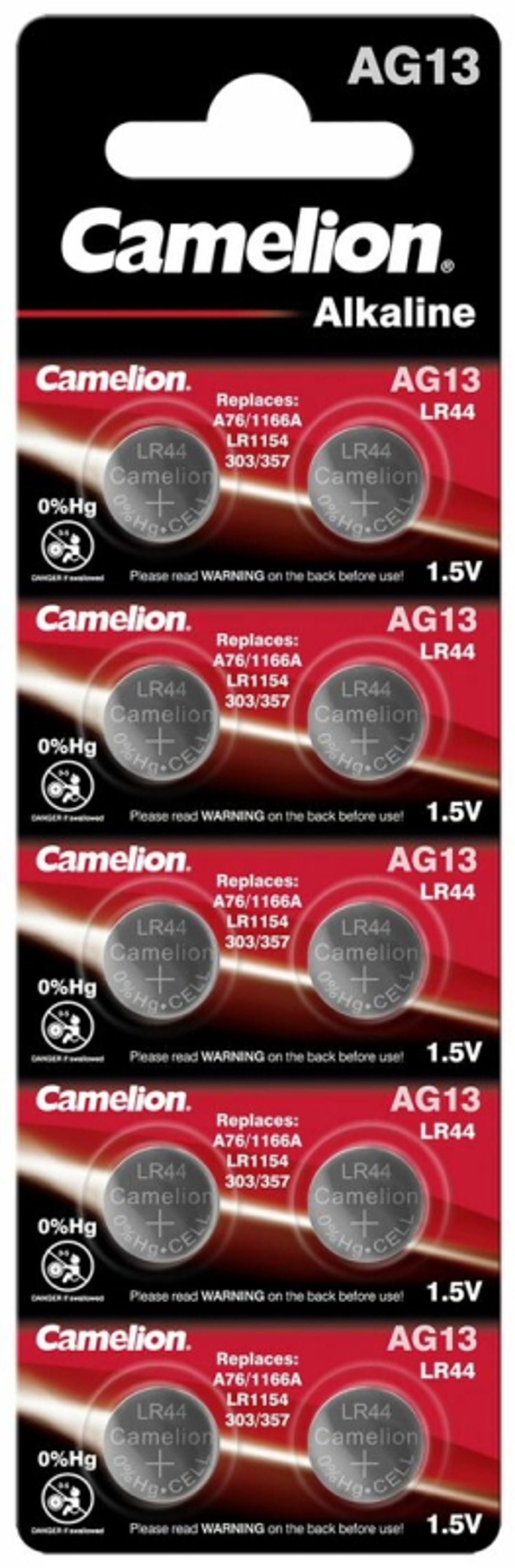 Camelion AG13/LR44, 10-pak