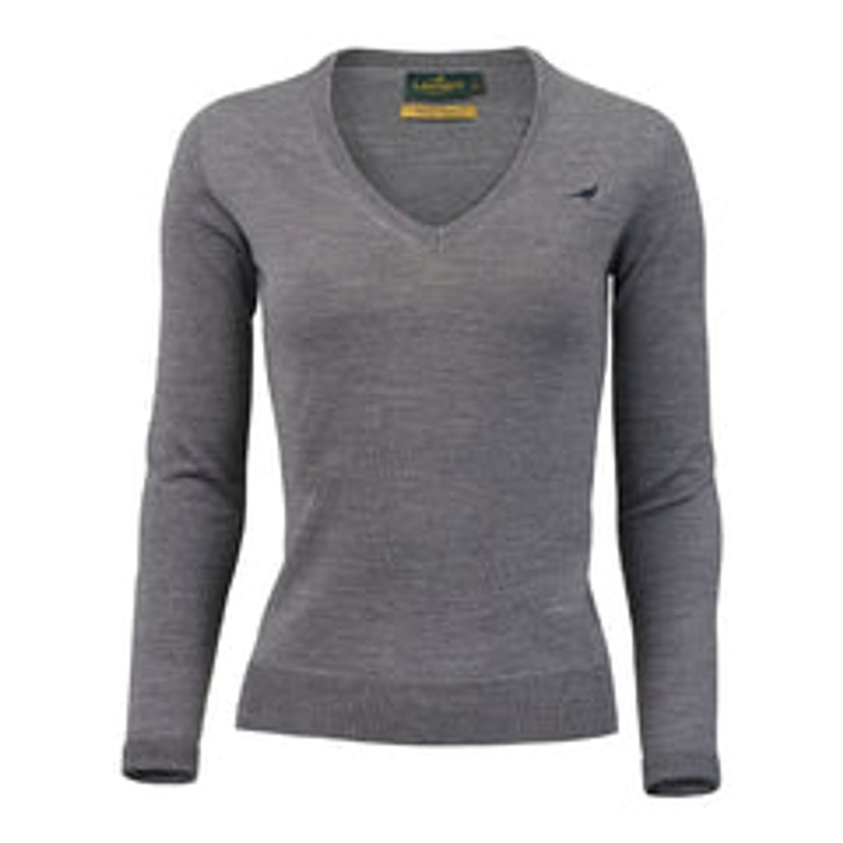 Camilla V-neck Merino Sweater - Overcast