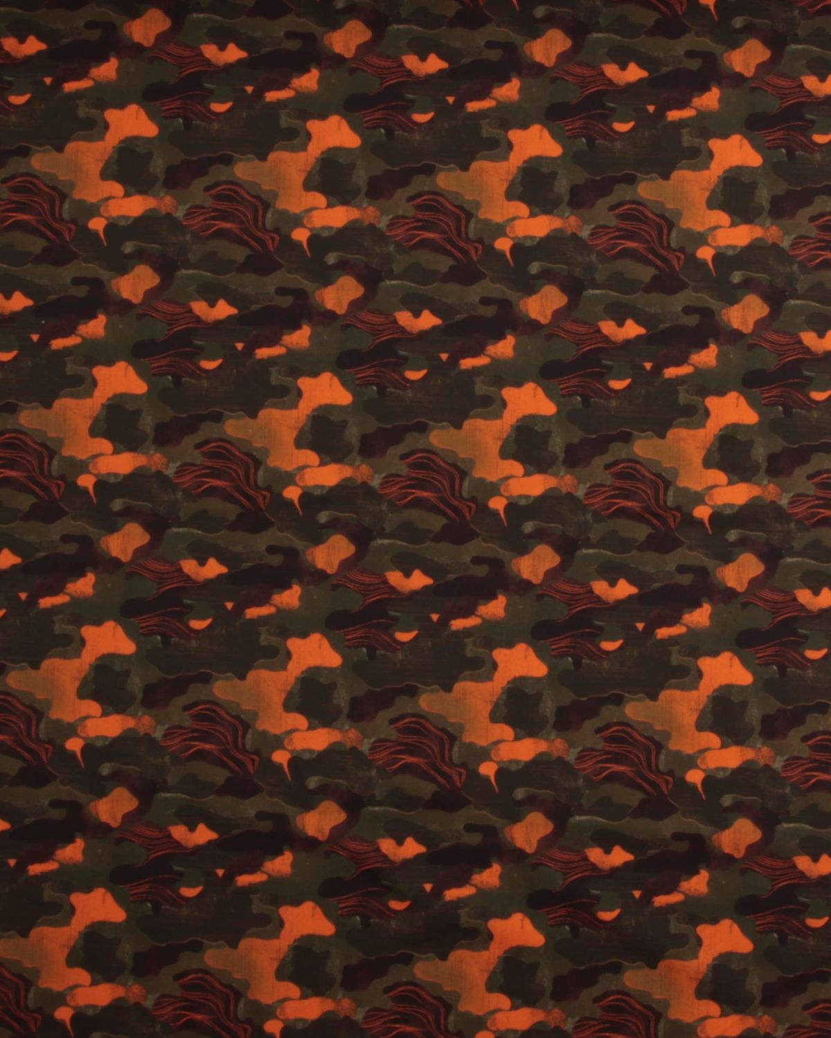 Camouflage, army/orange - Jersey - 95% Bomuld, 5% Elastan