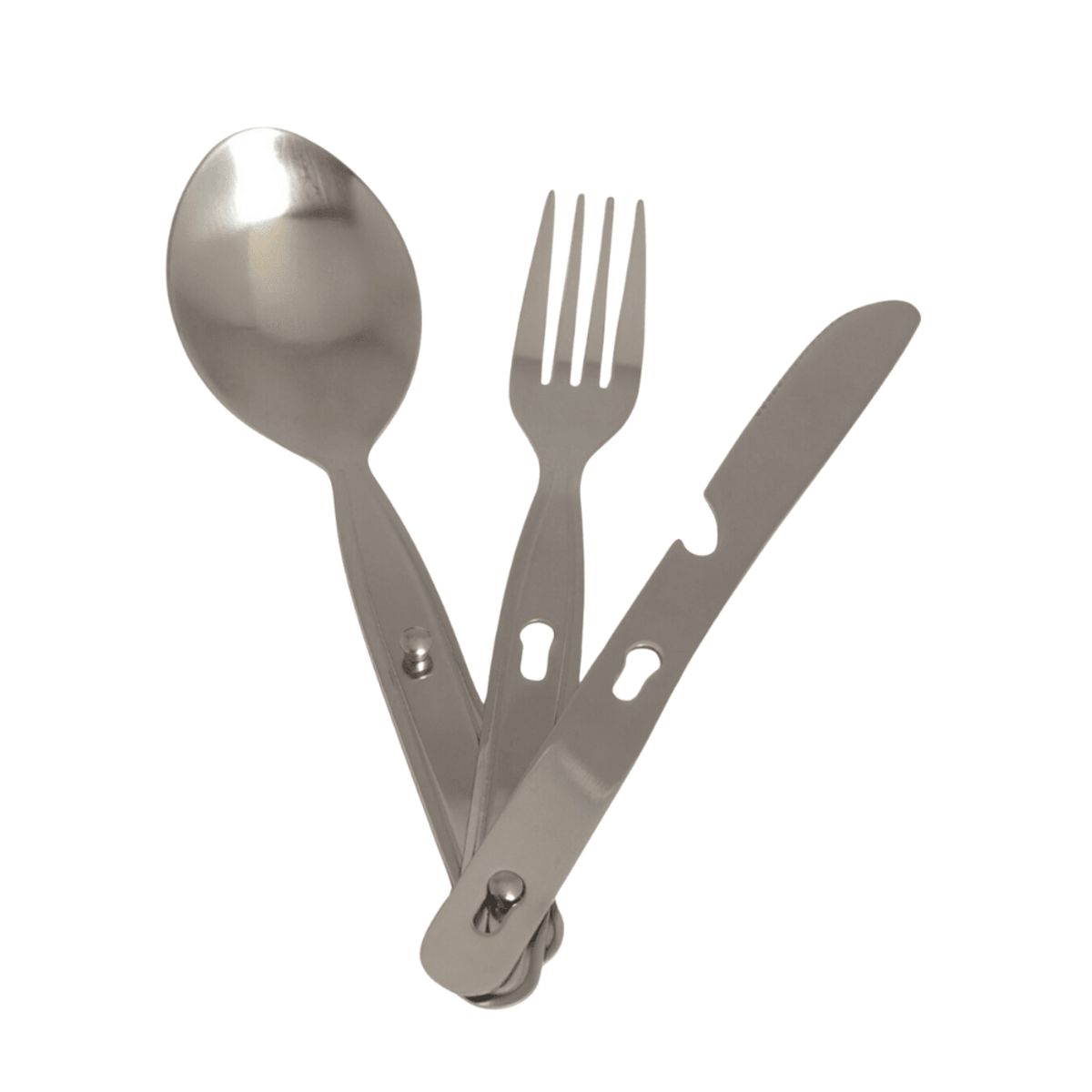 Camping bestik sæt | 3-PC S/STEEL EATING UTENSIL