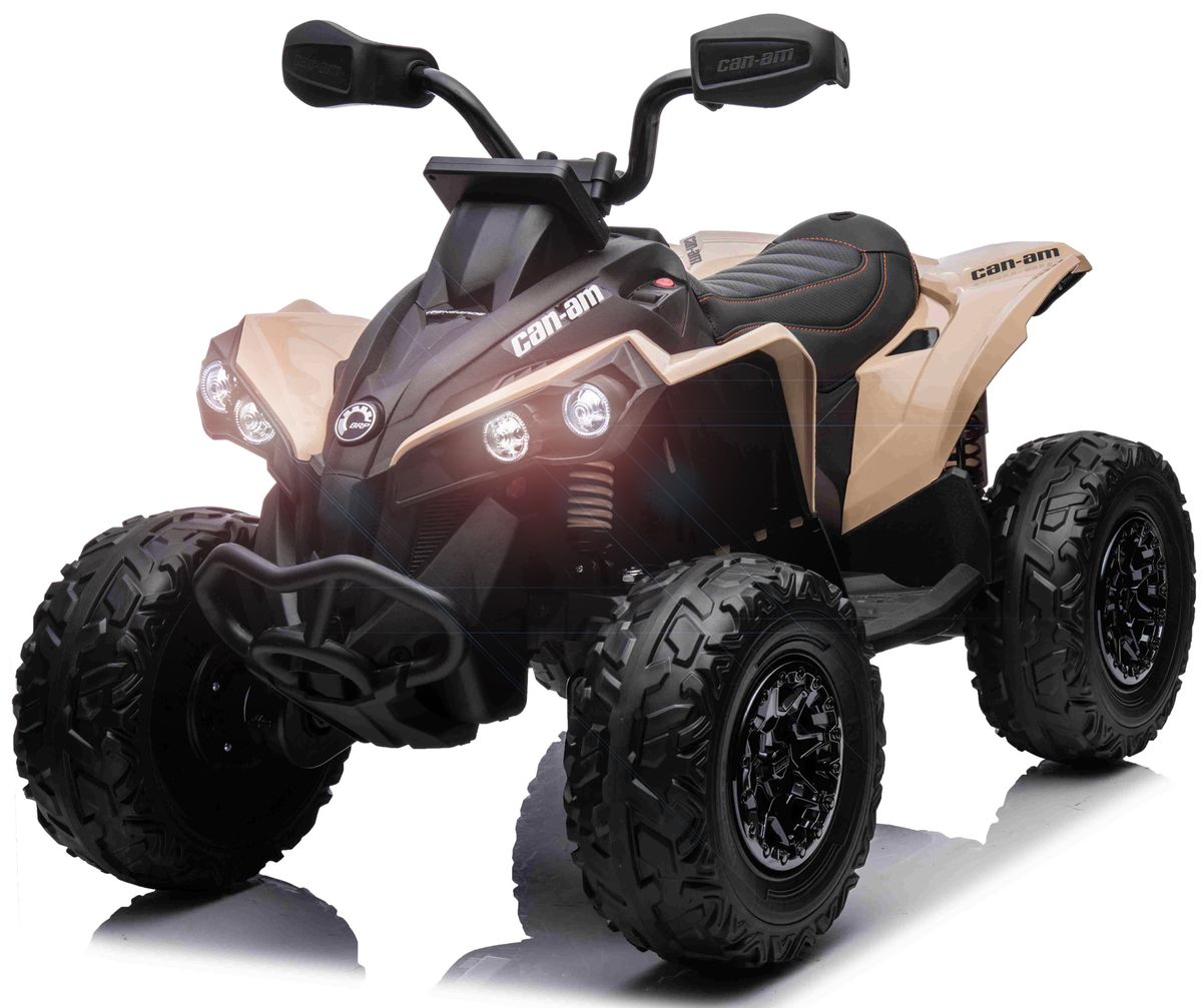 Can-Am Maverick EL ATV 12V (Remote, 4xMotor, Lædersæde, Gummihj.)