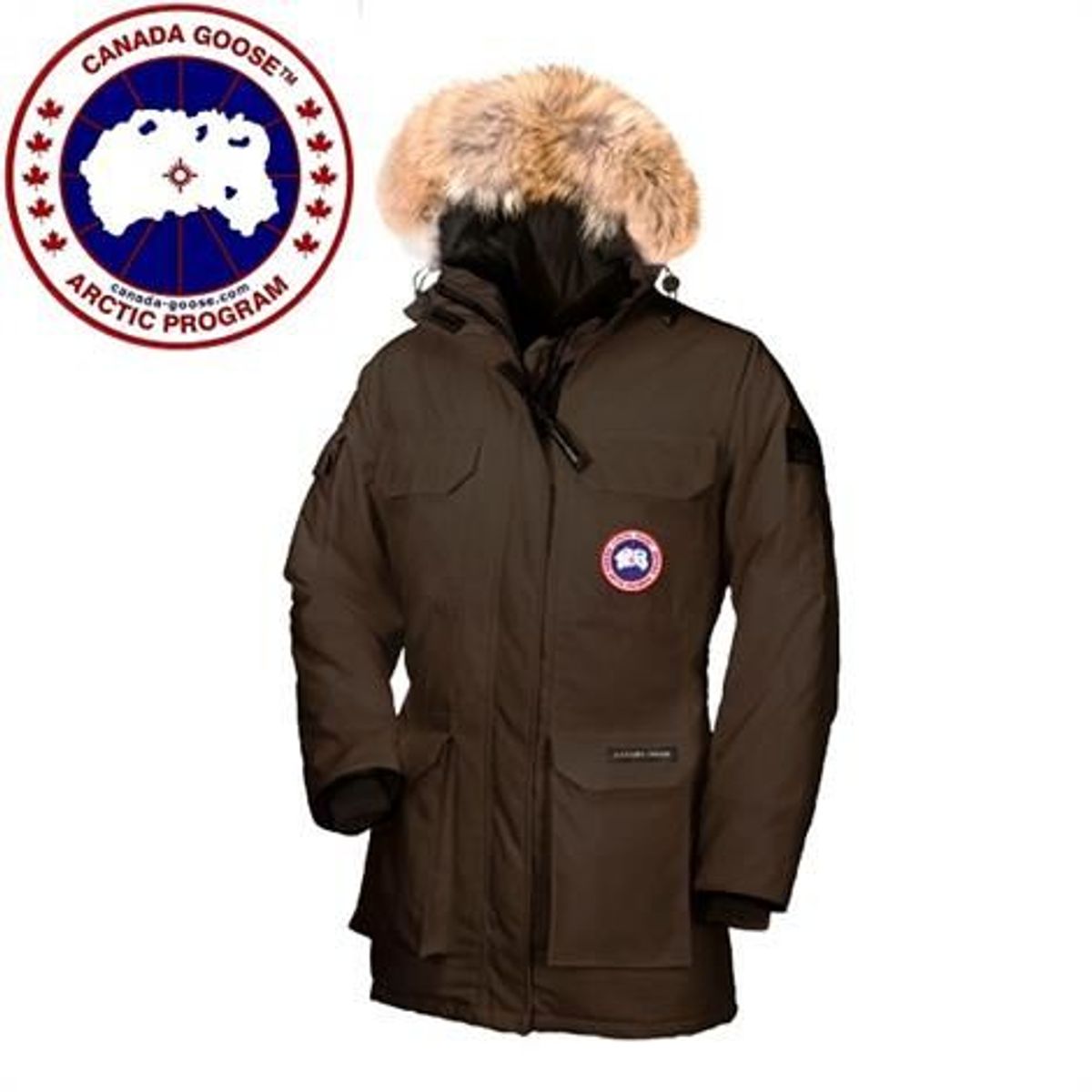 Canada Goose Ladies Expedition Parka, Brown