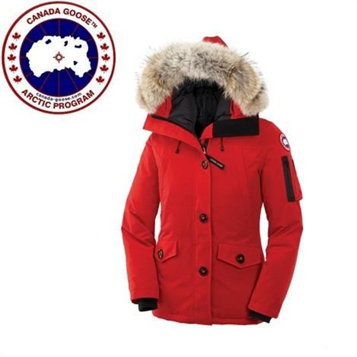 Canada Goose Ladies Montebello Parka, Red