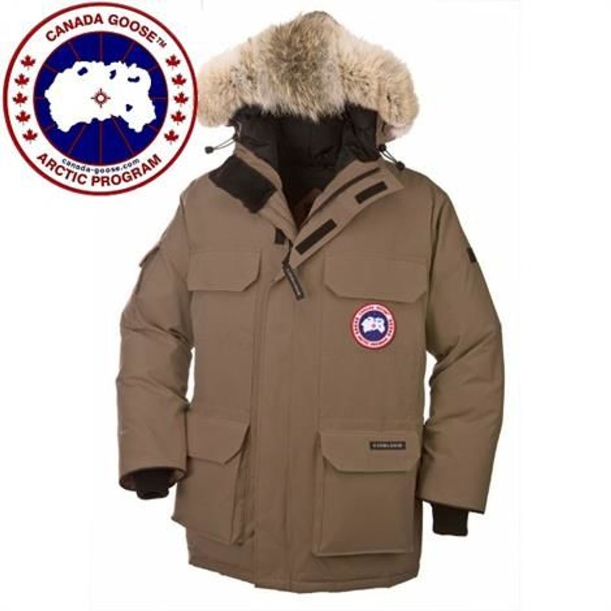 Canada Goose Mens Expedition Parka, Tan