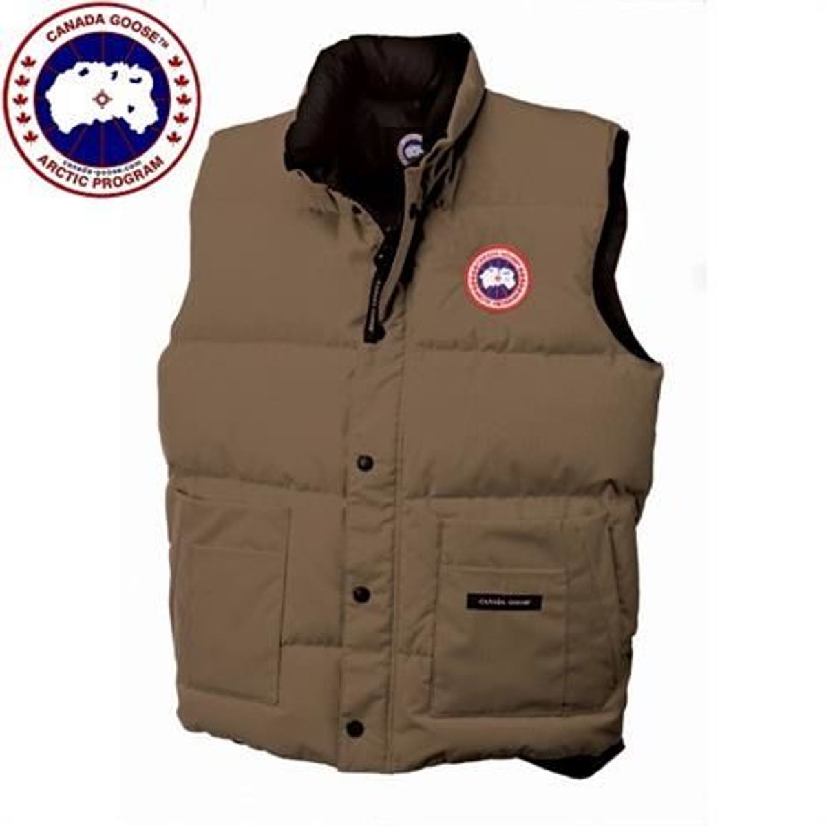 Canada Goose Mens Freestyle Vest, Tan