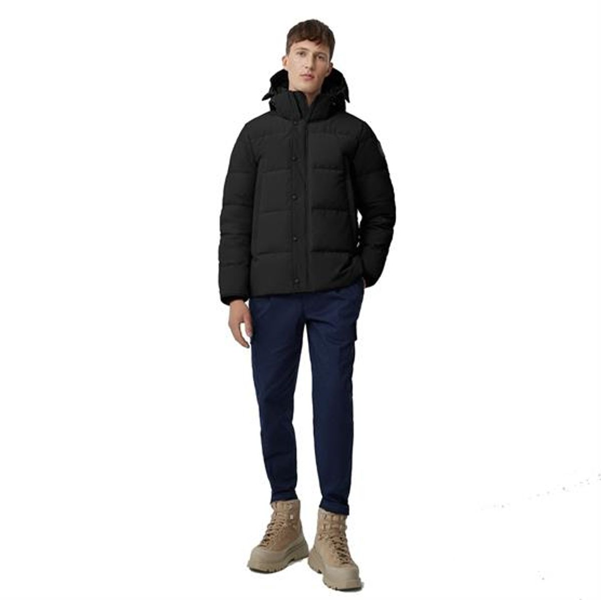 Canada Goose Mens Wyndham Parka - Black Label, Black