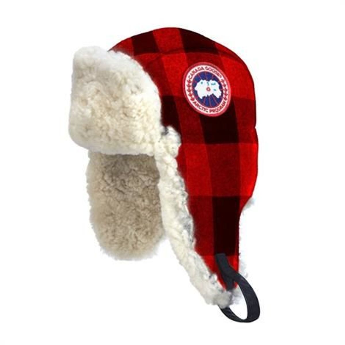 Canada Goose Merino Wool Shearling Pilothat, Buffalo Plaid