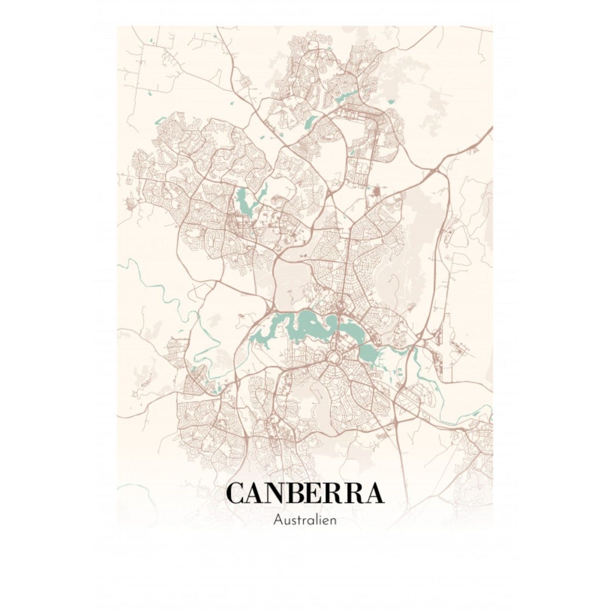 Canberra - Australien 30x42 cm (A3)