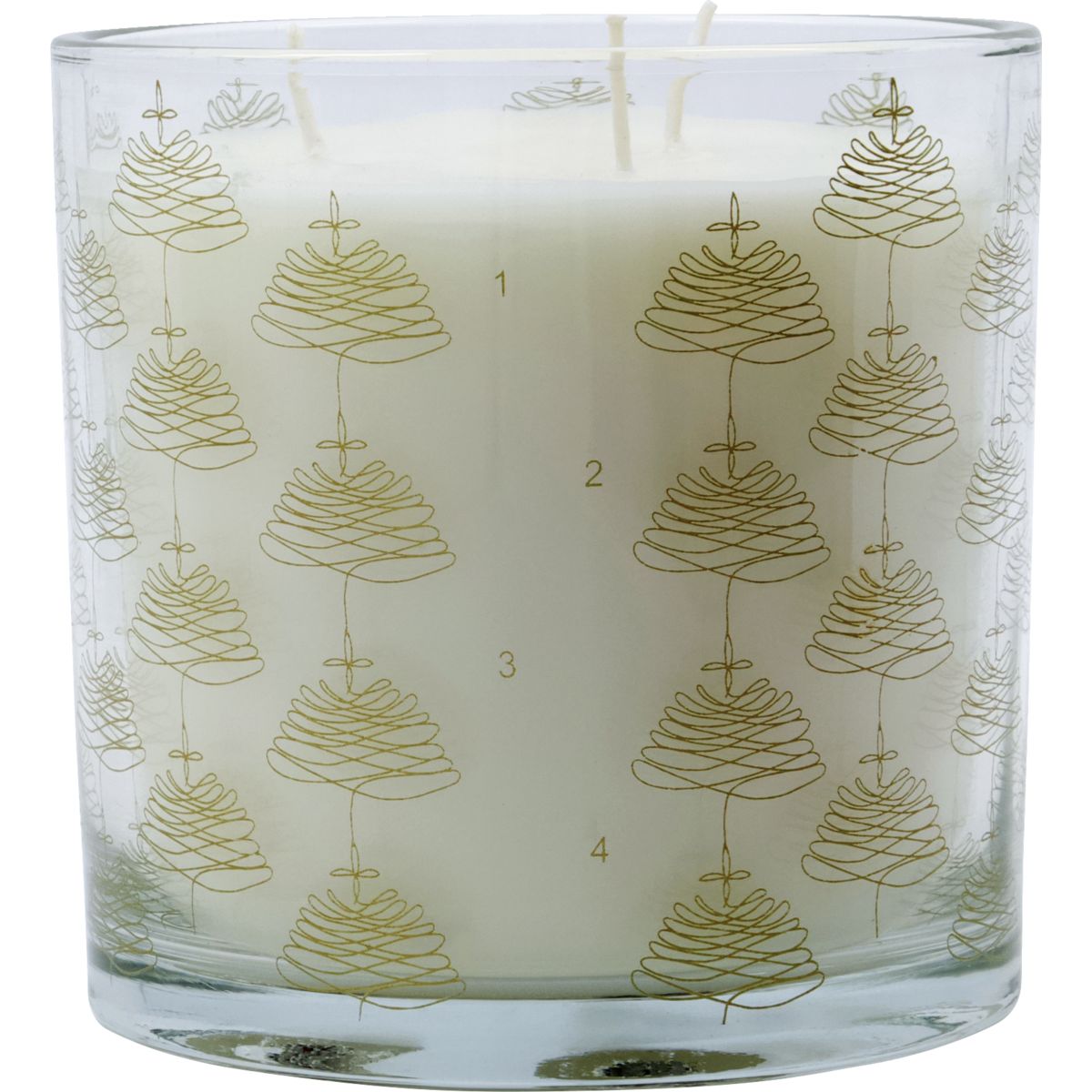 Candle in glass, HDAdvent, Gold