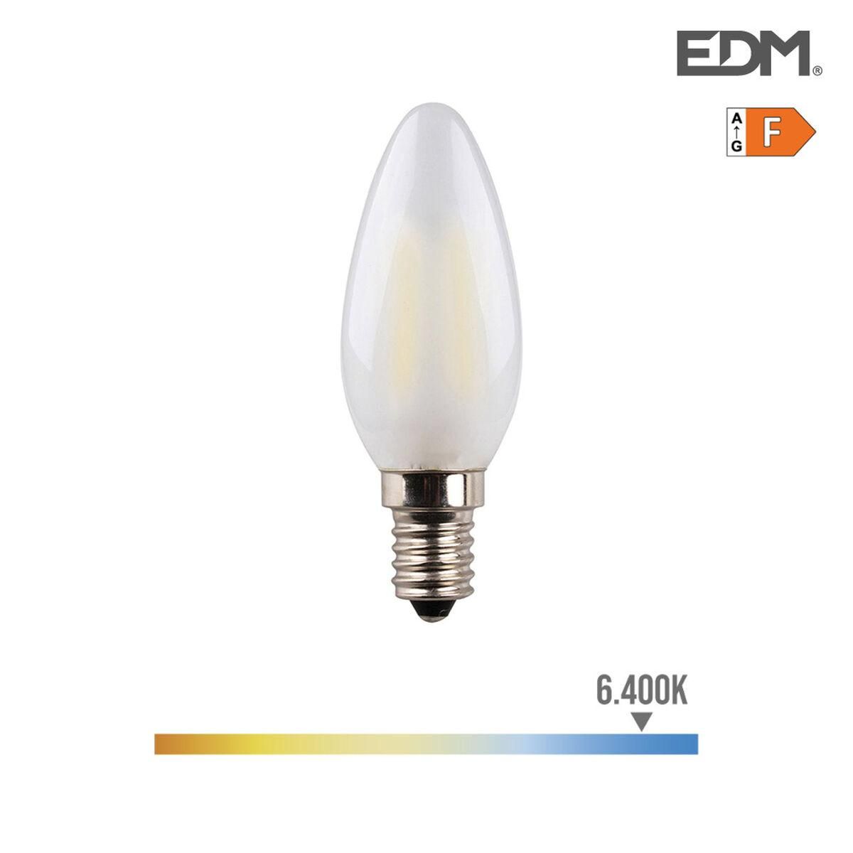 Candle LED pære EDM F 4,5 W E14 470 lm 3,5 x 9,8 cm (6400 K)