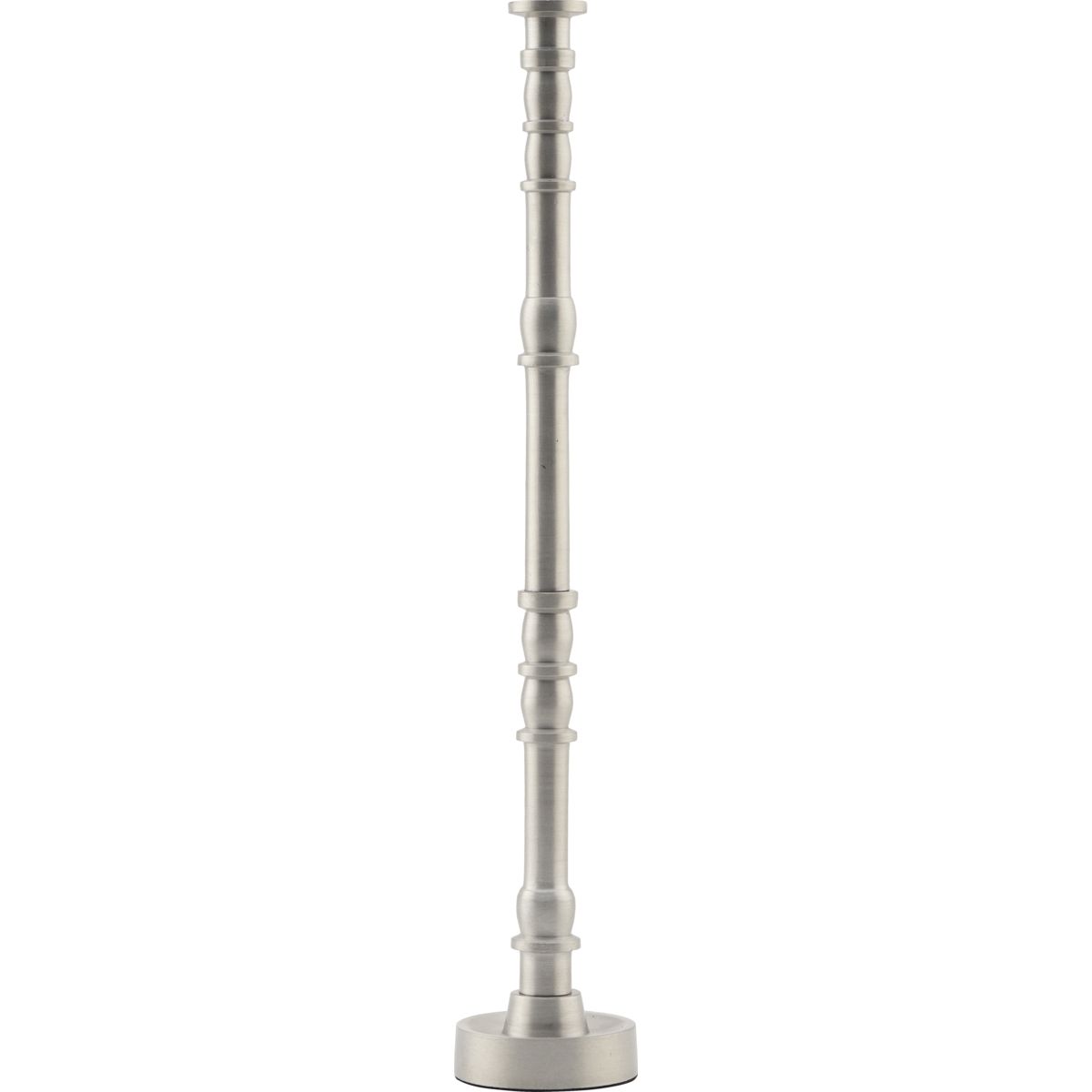 Candle stand, HDJersey, Silver oxidized - Silver oxidized / Aluminium , Iron / h: 36 cm, dia: 6 cm