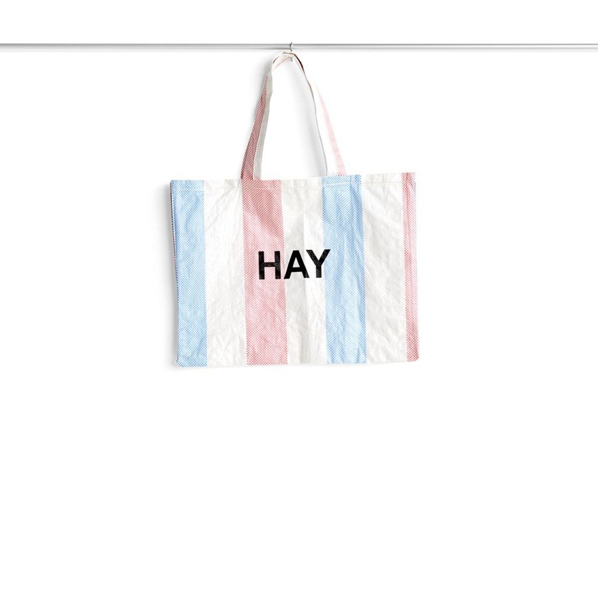 Candy Stripe Bag M blue/red/white