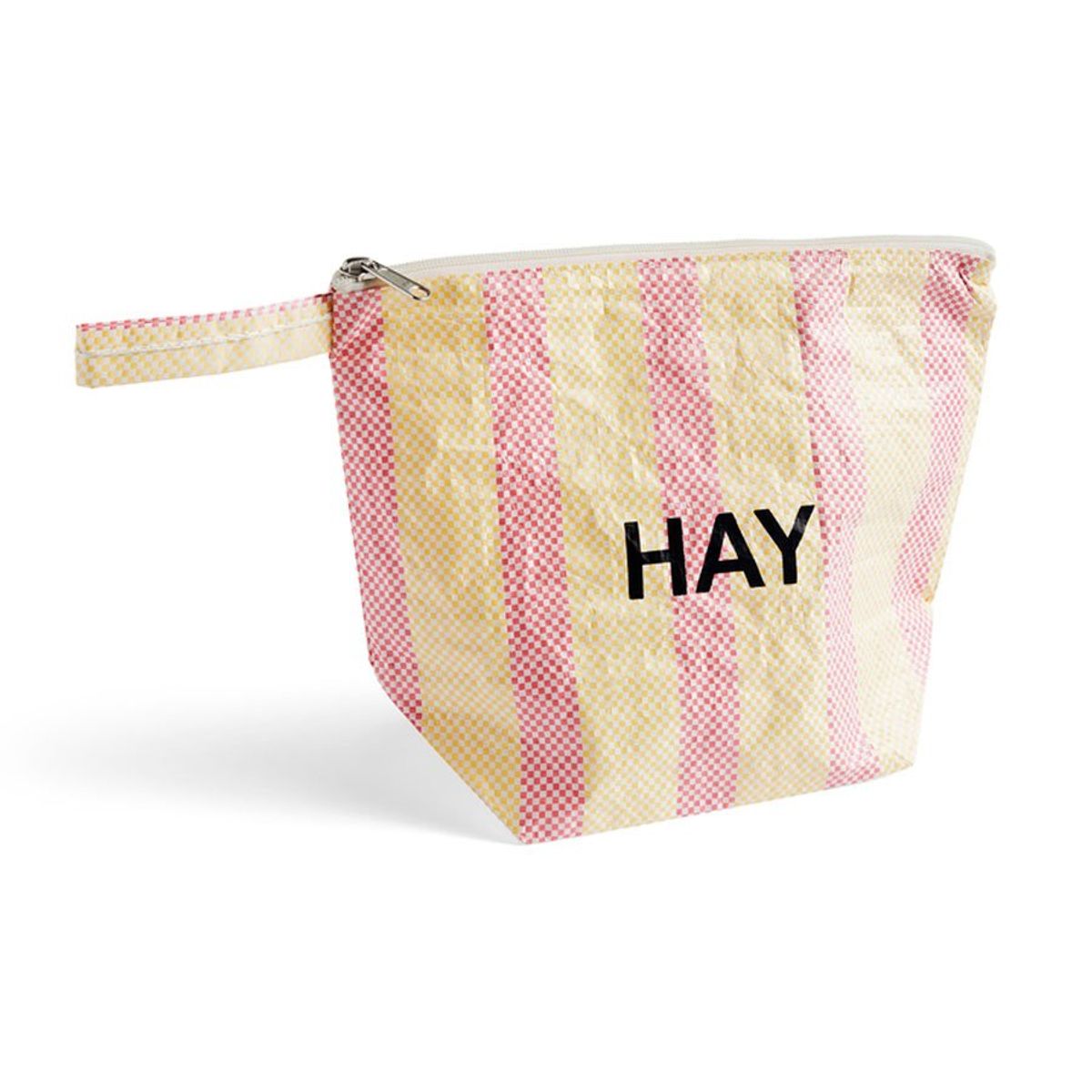 Candy Stripe Wash Bag M red/yellow