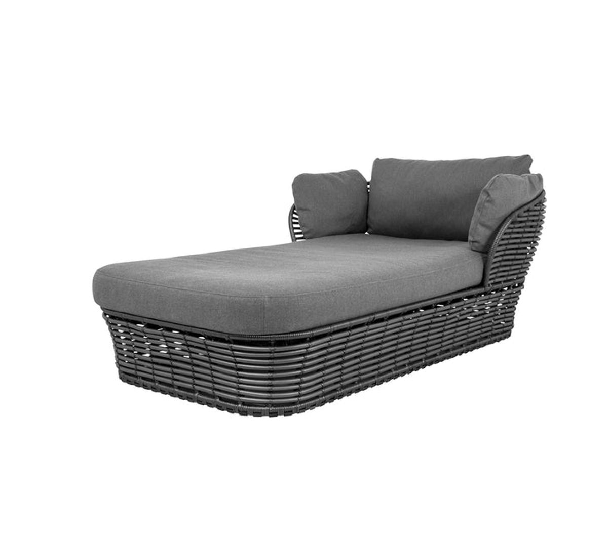 CANE-LINE BASKET DAYBED - GRAPHITE WEAVE 203