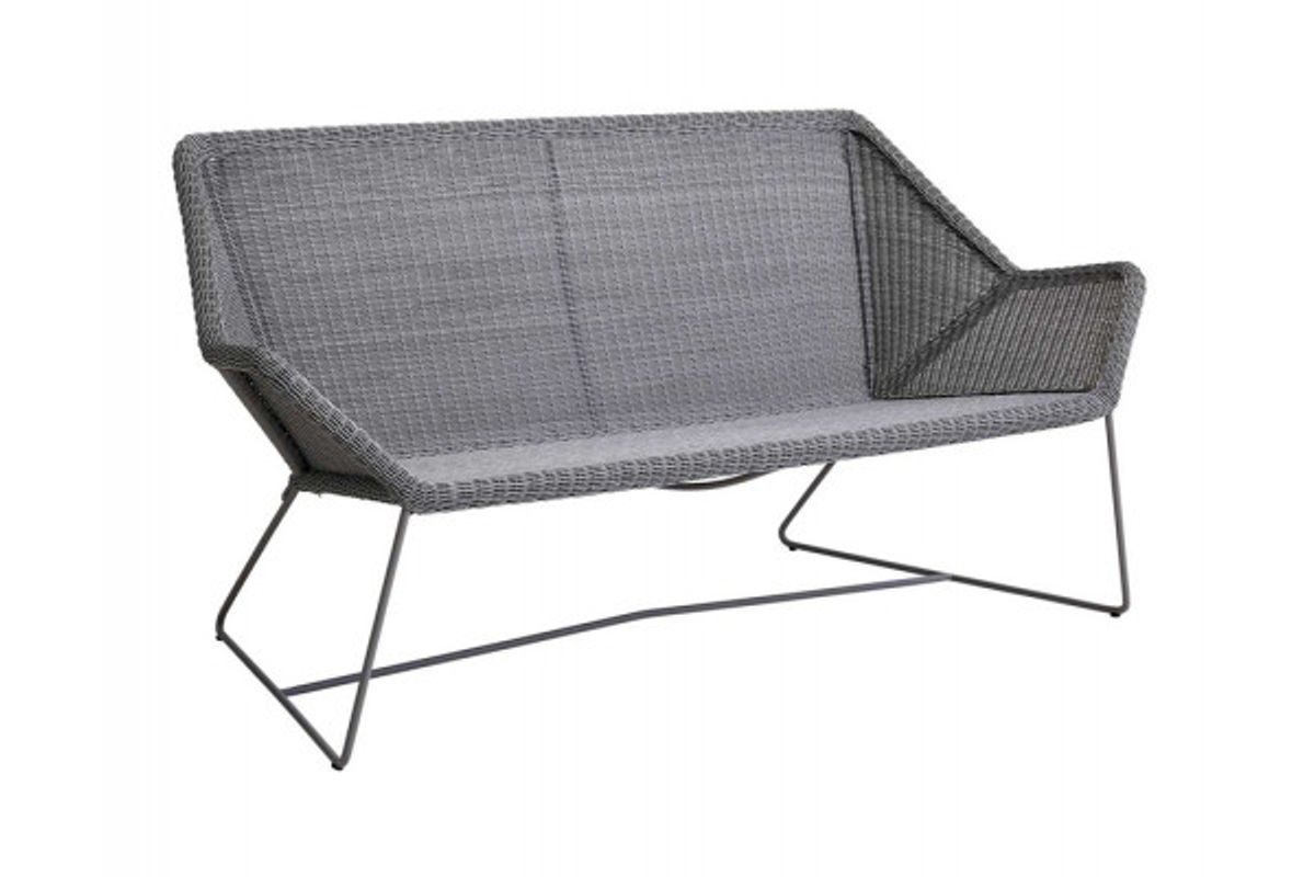 Cane-line Breeze 2 pers. Sofa, Light Grey