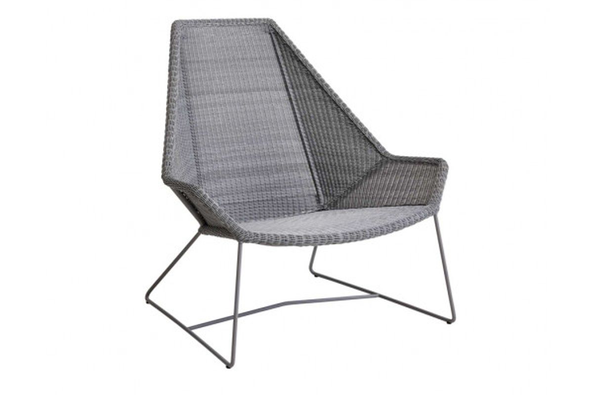 Cane-line Breeze Highback Stol - Light grey