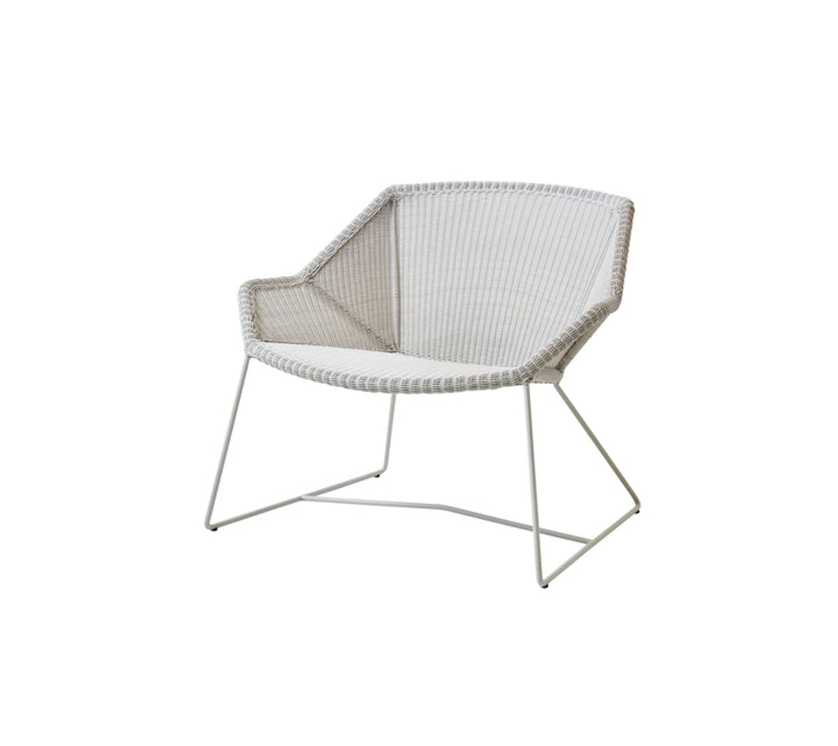 CANE-LINE BREEZE LOUNGESTOL - WHITE GREY 87