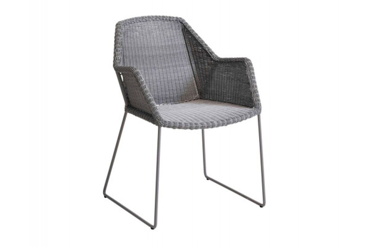 Cane-line Breeze Stol m/armlæn - Light Grey