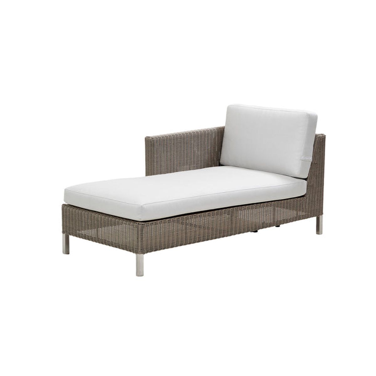 CANE-LINE CHAISELONG MODULSOFA/HøJRE - WHITE 153