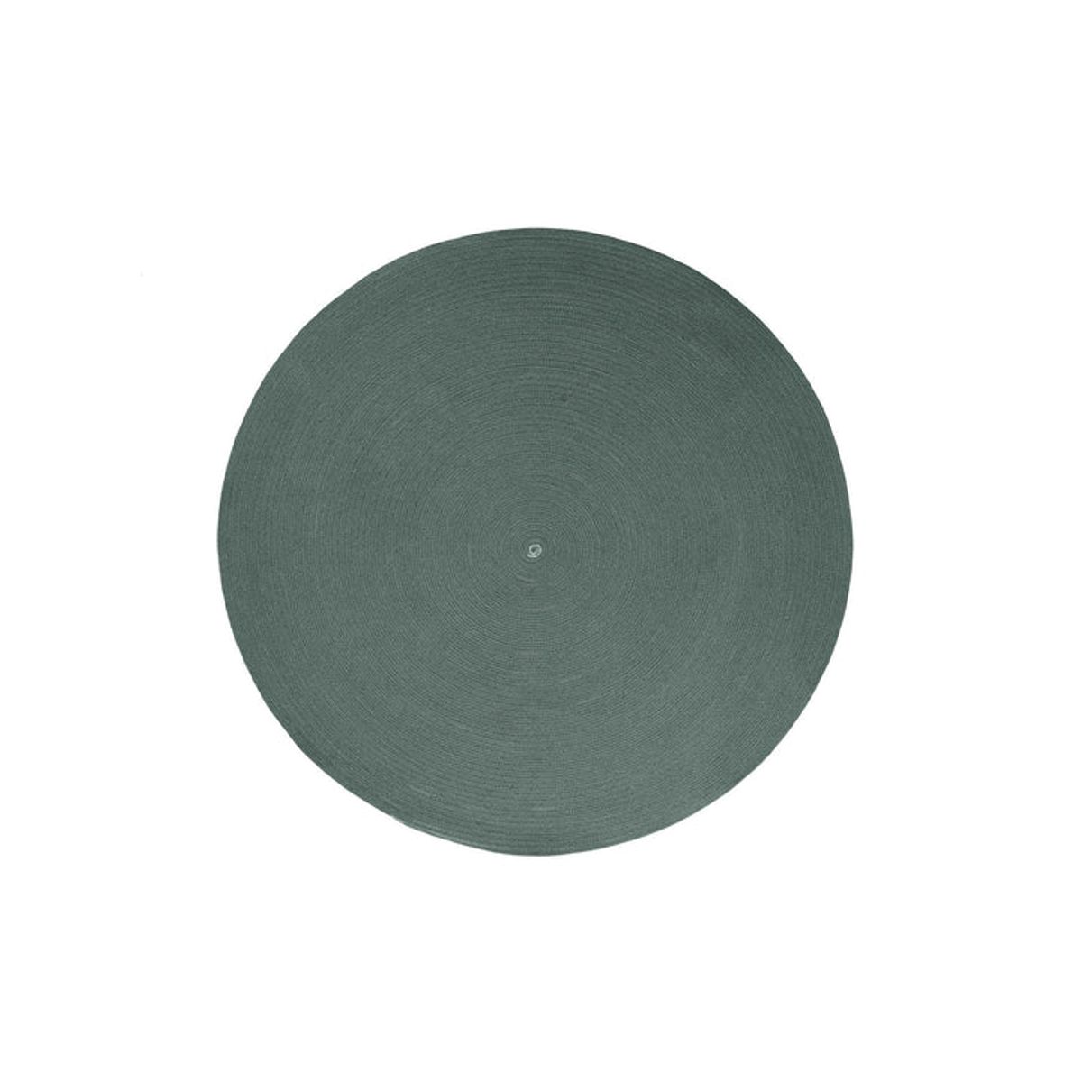 CANE-LINE CIRCLE TæPPE - DARK GREEN 140