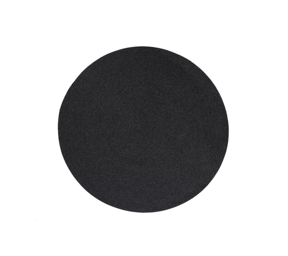 CANE-LINE CIRCLE TæPPE - DARK GREY 140