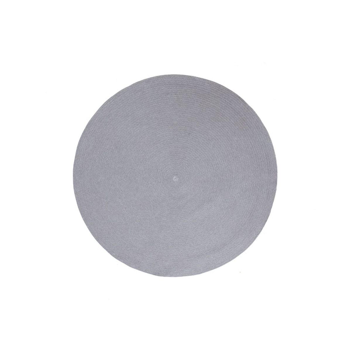 CANE-LINE CIRCLE TæPPE - LIGHT GREY 140