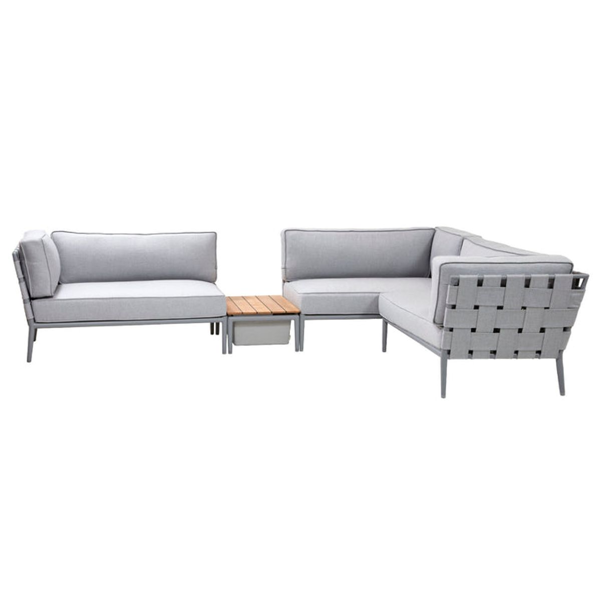 CANE-LINE CONIC LOUNGE 2 - LIGHT GREY 332