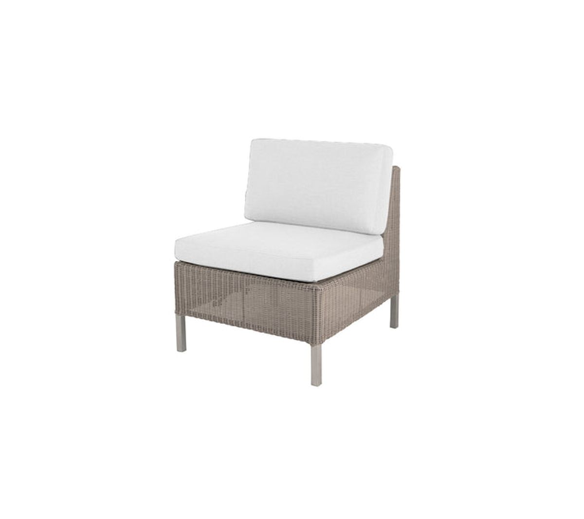 CANE-LINE CONNECT DINING LOUNGE ENKELT MODUL - WHITE 77