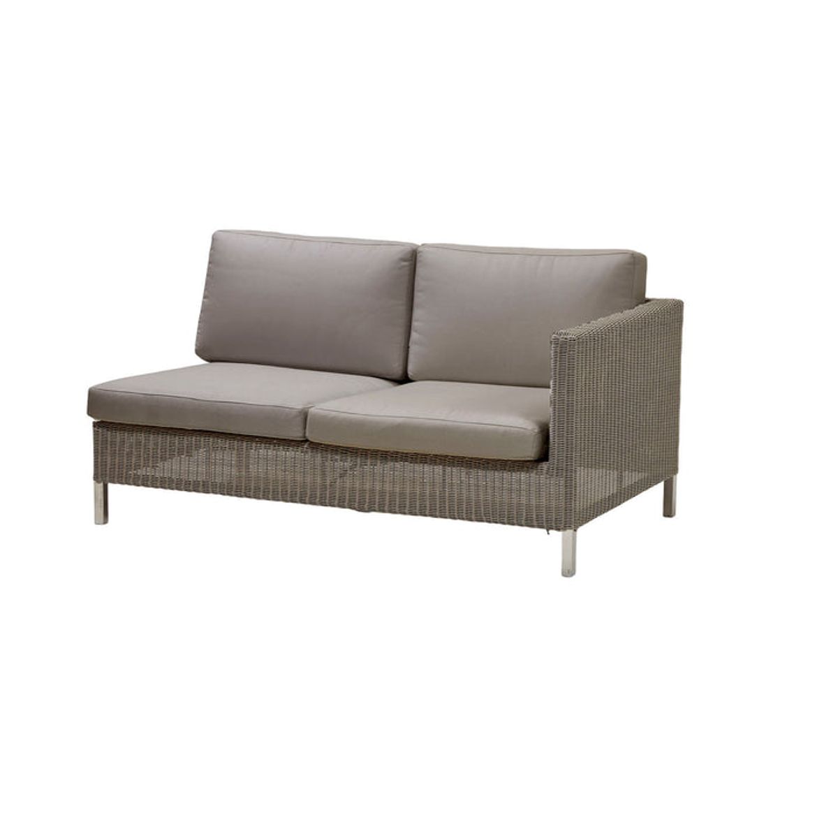 CANE-LINE CONNECT SOFA 2PERS/VENSTRE MODUL - TAUPE 148