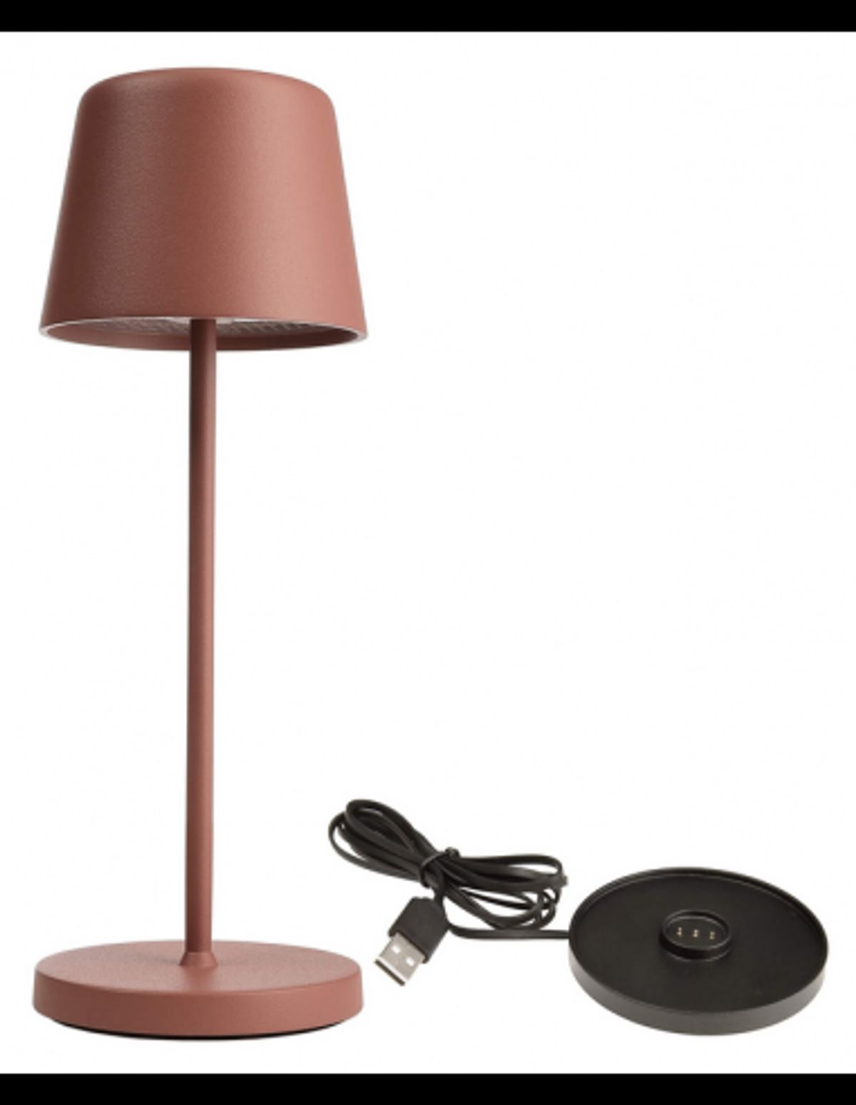 Canis Mini inden-/udendørs trådløs bordlampe H20,8 cm 2,3W LED - Mat terracotta