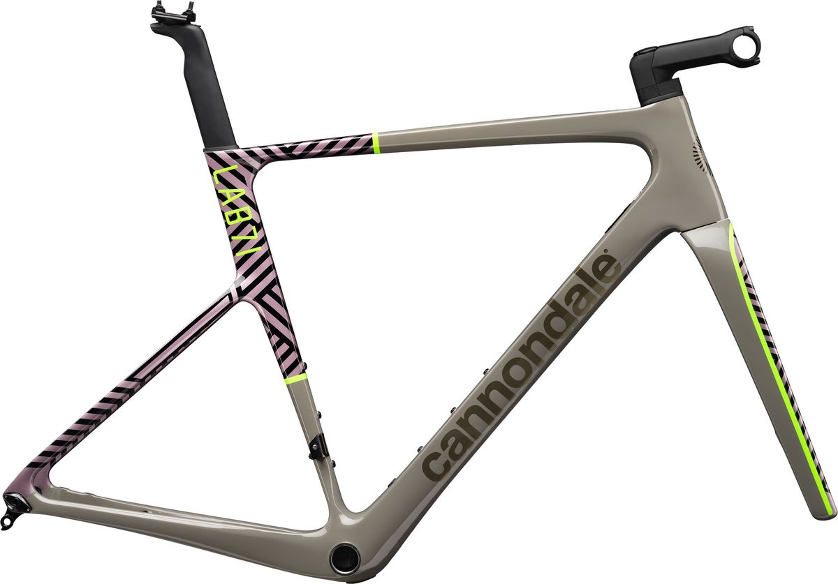 Cannondale LAB71 SuperSix EVO Frameset 2023 - Stealth/Acid Lime