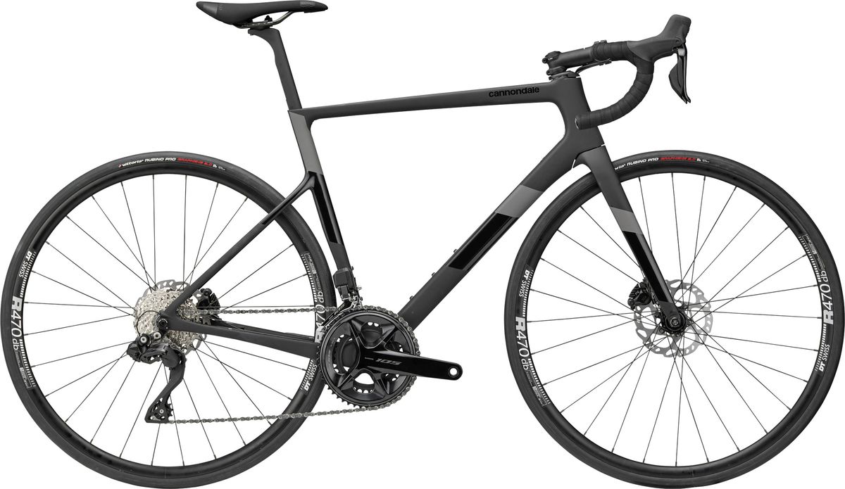 Cannondale SuperSix EVO Carbon Disc 105 Di2 2023 - Sort/Grå