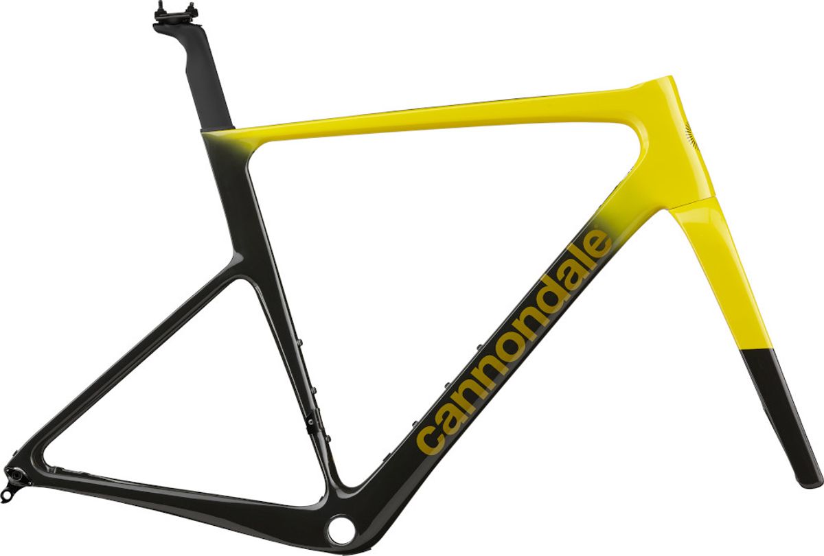 Cannondale SuperSix EVO Hi-Mod Frameset - Sort/Gul