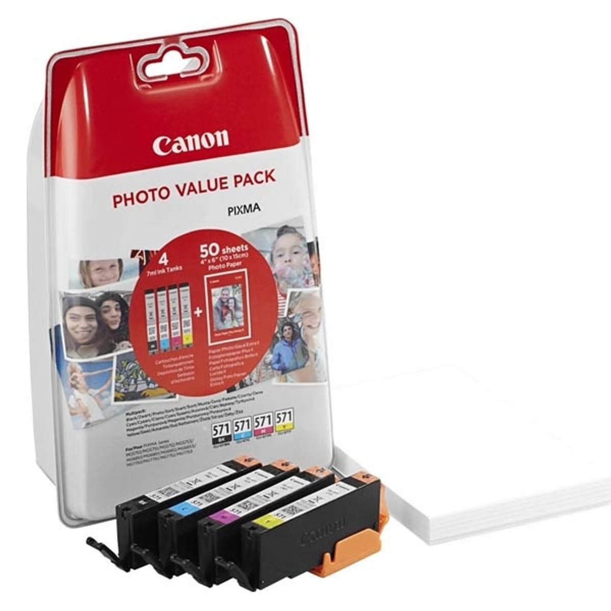 Canon 571XL multipakke blækpatroner 4 stk. 0332C005