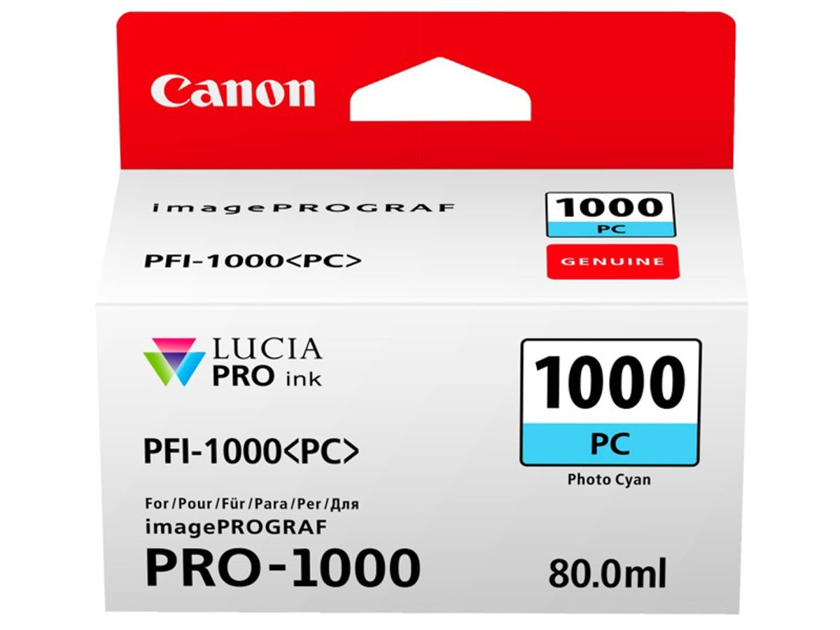 Canon Blæk Pfi-1000 PC Photo Cyan