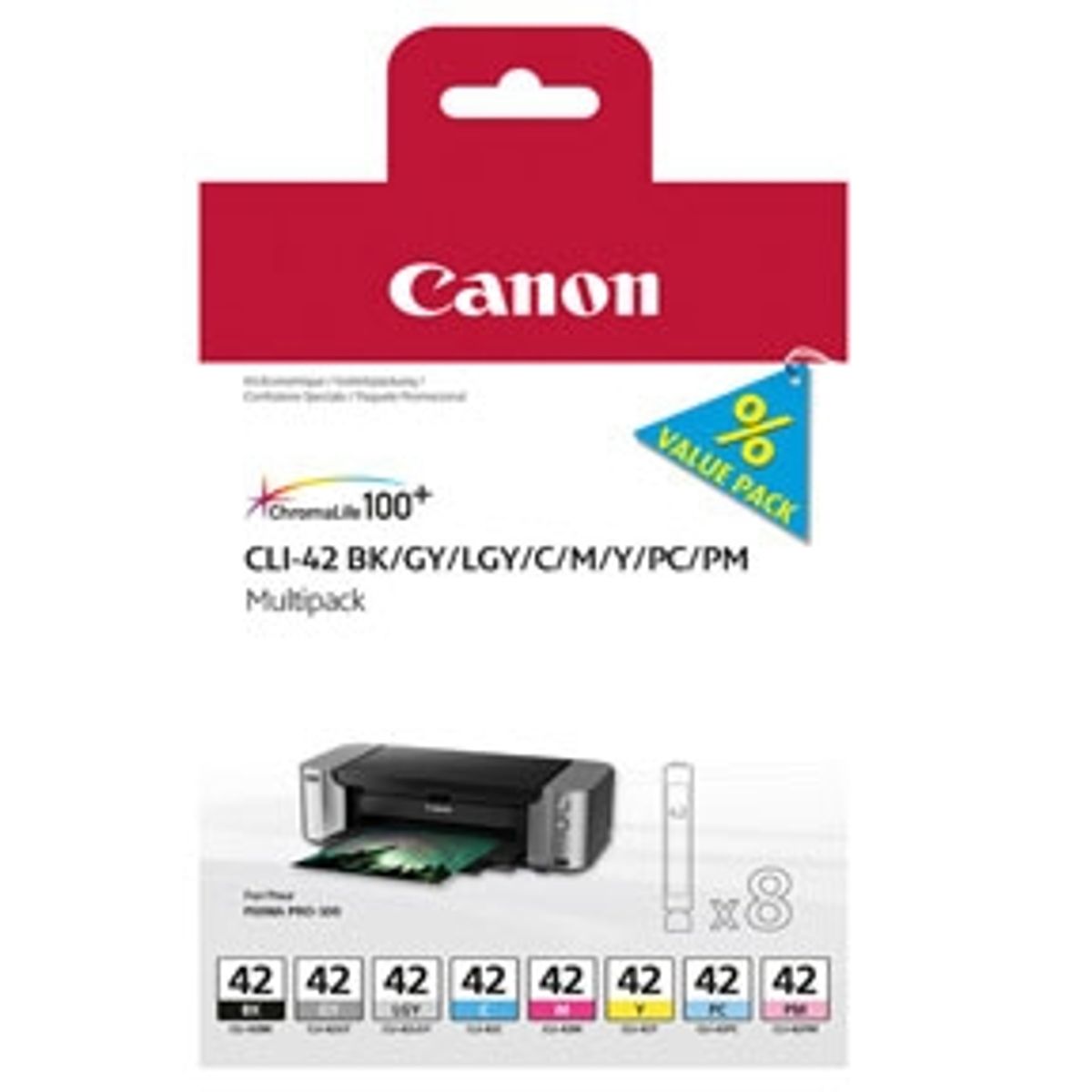 Canon CLI 42 combo pack 8 stk - 6384B010 blækpatron Original 104 ml