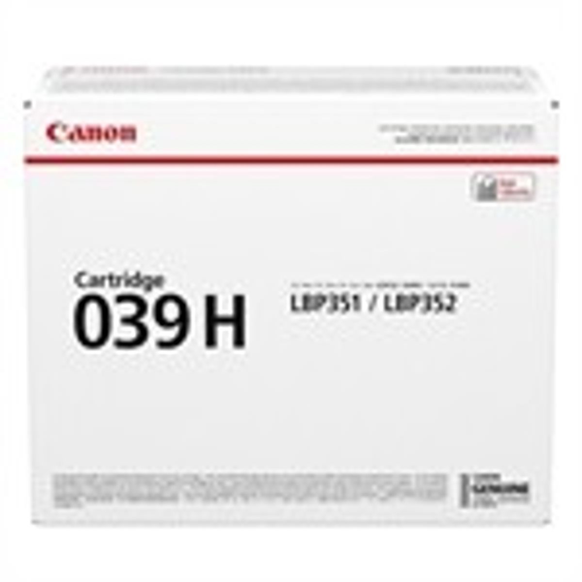 Canon CRG-039H Sort Lasertoner Original