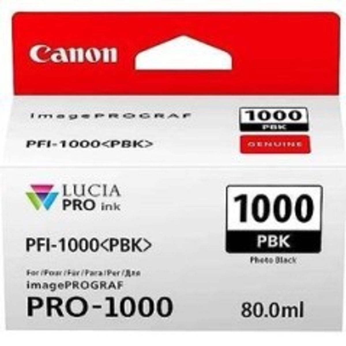 Canon PFI 1000 PBK Foto-sort 2205 sider Blækbeholder 0546C001