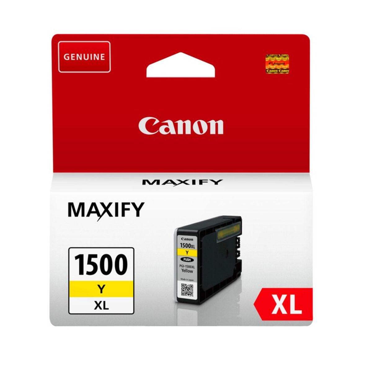 Canon PGI 1500 XL Y 9195B001 gul blækpatron, Original 12 ml