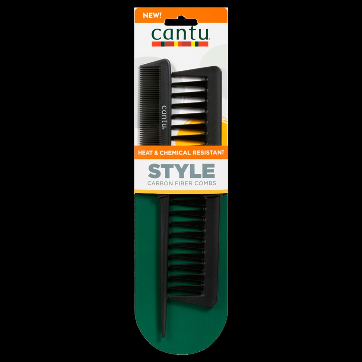 Cantu Carbon Heat Resistant Combs (2 stk)