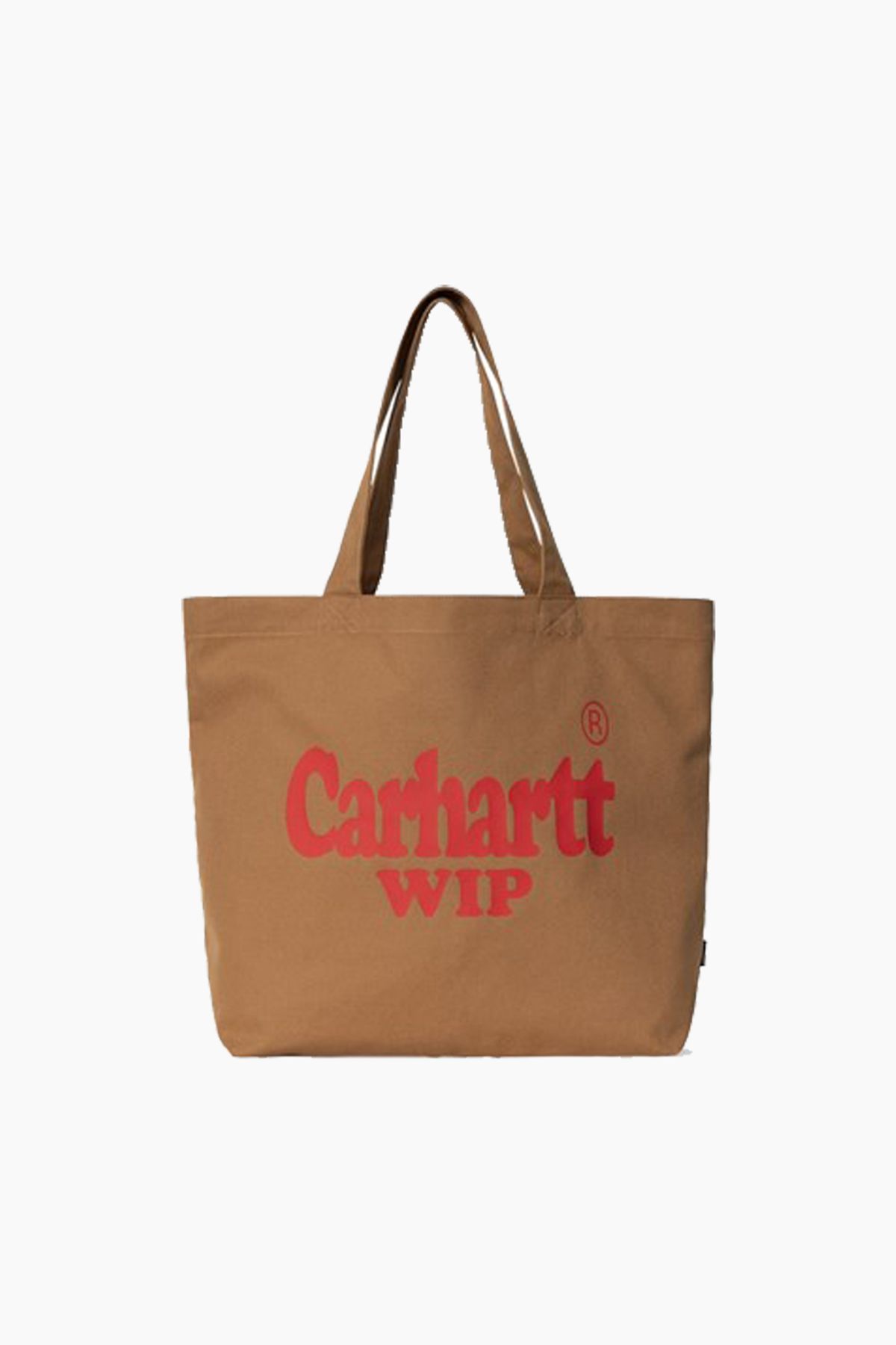 Canvas Graphic Tote Large - Spree Print, Hamilton Brown/Red - Carhartt WIP - Brun One Size