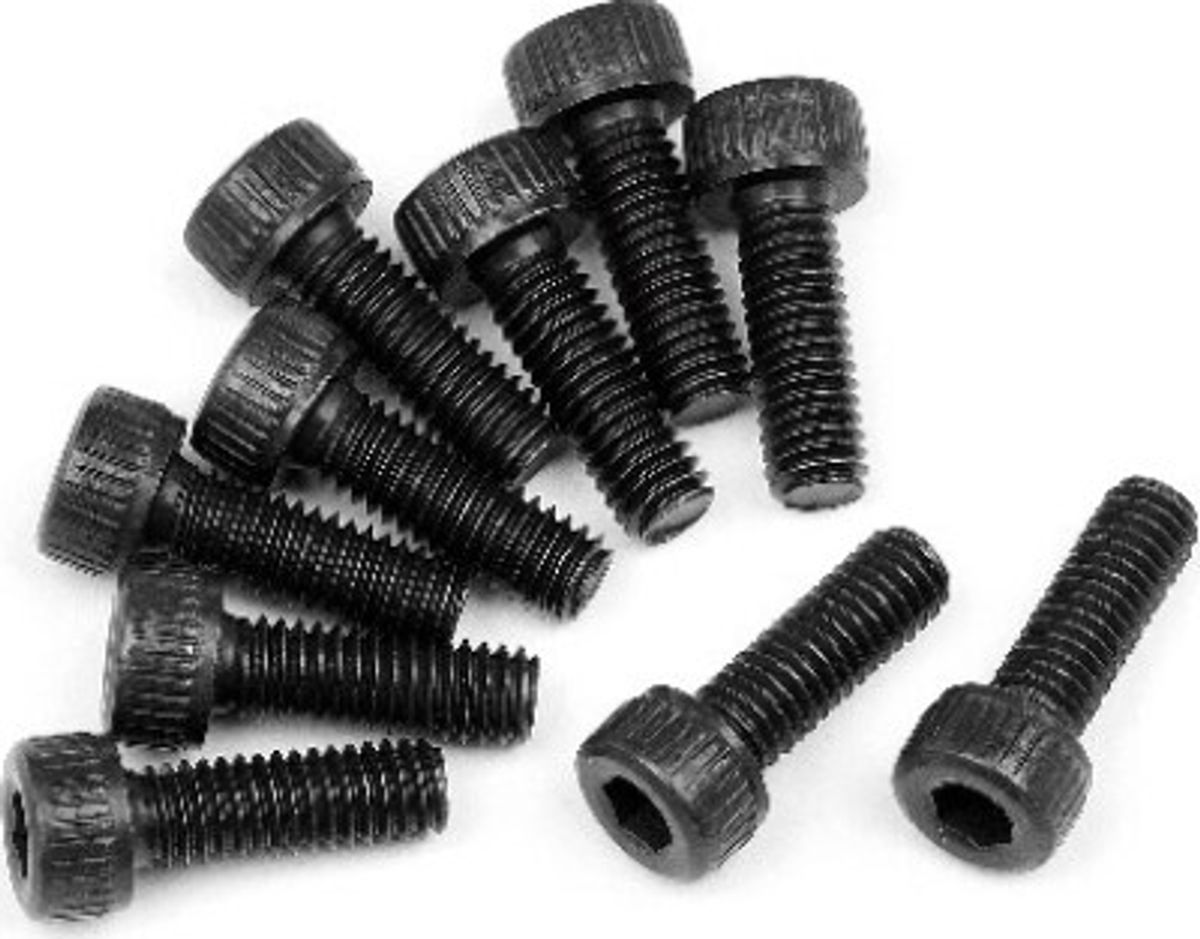 Caphead Screw M2.5x8mm (10pcs) - Hp107889 - Hpi Racing